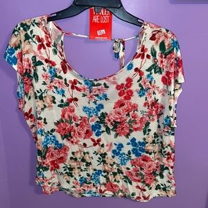 Floral crop top